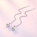 Pendientes colgantes de mujer con cubo C1104 5