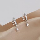 Pendientes colgantes de mujer con cubos 5