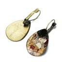 Pendientes colgantes de mujer con dibujo 2