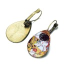 Pendientes colgantes de mujer con dibujo 5