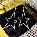 Pendientes colgantes de mujer con estrella 6