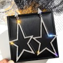 Pendientes colgantes de mujer con estrella 4