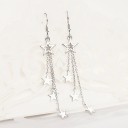 Pendientes colgantes de mujer con estrellas A3166 2