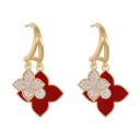 Pendientes colgantes de mujer con flores G1104 3