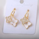 Pendientes colgantes de mujer con flores G1104 4
