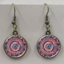 Pendientes colgantes de mujer con mandala 5