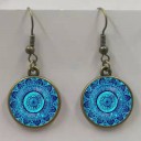 Pendientes colgantes de mujer con mandala 6