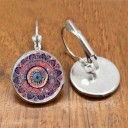 Pendientes colgantes de mujer con mandala 2