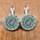 Pendientes colgantes de mujer con mandala 3