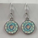 Pendientes colgantes de mujer con mandala 4