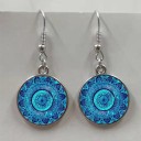Pendientes colgantes de mujer con mandala 6