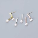Pendientes colgantes de mujer con perla A1844 2