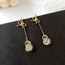 Pendientes colgantes de mujer con perla C1099 5