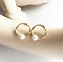 Pendientes colgantes de mujer con perla G1208 3