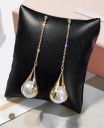 Pendientes colgantes de mujer con perla G140 2