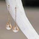 Pendientes colgantes de mujer con perla G140 6