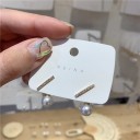 Pendientes colgantes de mujer con perla G293 5