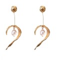 Pendientes colgantes de mujer con perla G466 6