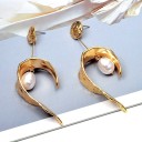Pendientes colgantes de mujer con perla G466 1
