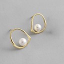 Pendientes colgantes de mujer con perla G611 5