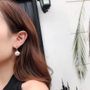 Pendientes colgantes de mujer con perla G762 2