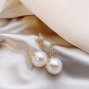 Pendientes colgantes de mujer con perla G762 5
