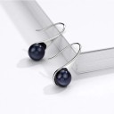 Pendientes colgantes de mujer con perla R102 2