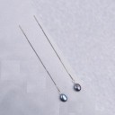Pendientes colgantes de mujer con perla 1