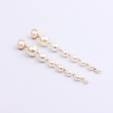 Pendientes colgantes de mujer con perlas G1100 5