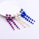 Pendientes colgantes de mujer con perlas G1100 2