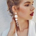 Pendientes colgantes de mujer con perlas G1100 4