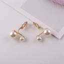 Pendientes colgantes de mujer con perlas G1114 4