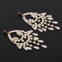 Pendientes colgantes de mujer con perlas G1300 5