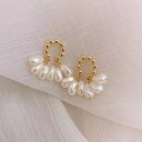 Pendientes colgantes de mujer con perlas G197 2