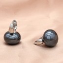 Pendientes colgantes de mujer con perlas G312 4