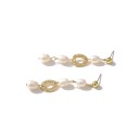 Pendientes colgantes de mujer con perlas G550 5