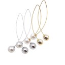 Pendientes colgantes de mujer con perlas G707 2