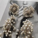 Pendientes colgantes de mujer con perlas G759 1