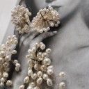 Pendientes colgantes de mujer con perlas G759 4