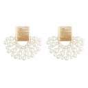 Pendientes colgantes de mujer con perlas G764 1
