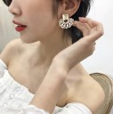 Pendientes colgantes de mujer con perlas G764 2