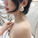 Pendientes colgantes de mujer con perlas G764 4