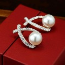 Pendientes colgantes de mujer con perlas H730 3
