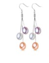 Pendientes colgantes de mujer con perlas 8