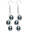 Pendientes colgantes de mujer con perlas 4