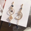 Pendientes colgantes de mujer con perlas y circonitas G433 1