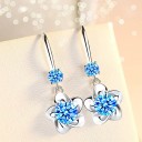 Pendientes colgantes de mujer con piedras 4