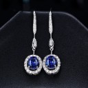 Pendientes colgantes de mujer con turmalina 16
