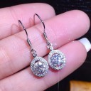 Pendientes colgantes de mujer con turmalina 20