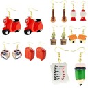 Pendientes colgantes de mujer G1367 1